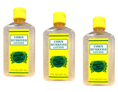 Corn Huskers front packaging showing three tubes and quick access benefit