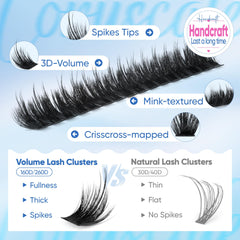 CORUSCATE tweezers holding a cluster with bond applied for precise, fast at-home placement