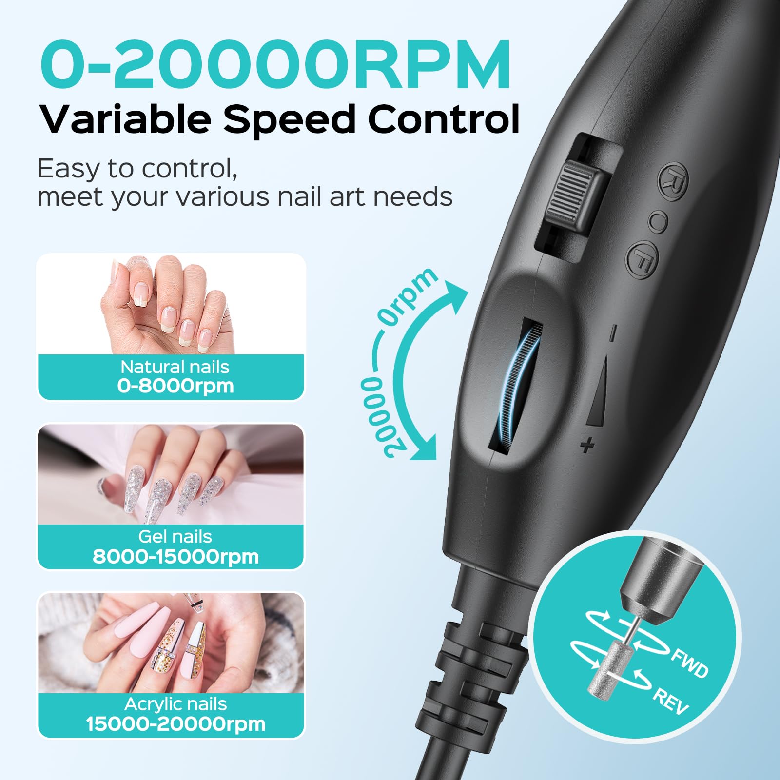 COSLUS hand holding C40 for scale showing portable size and lightweight benefit