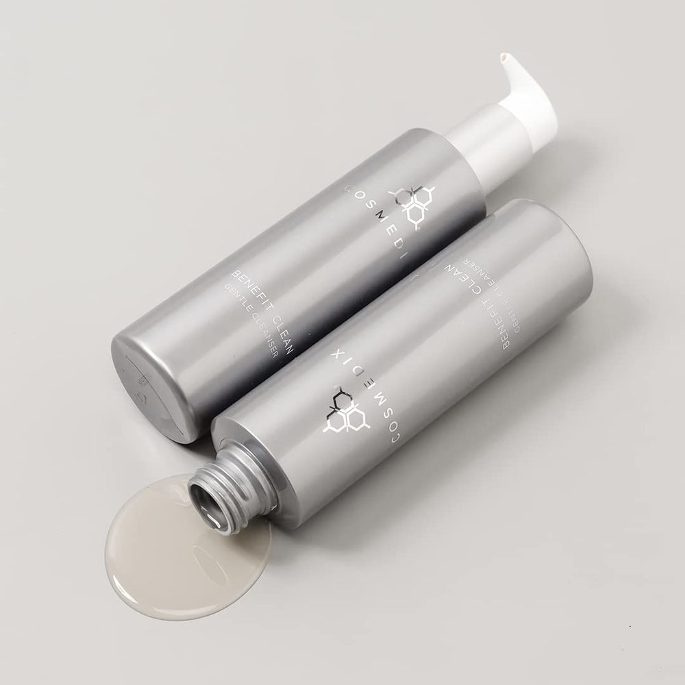 COSMEDIX packed in travel bag ready for on-the-go skincare benefit
