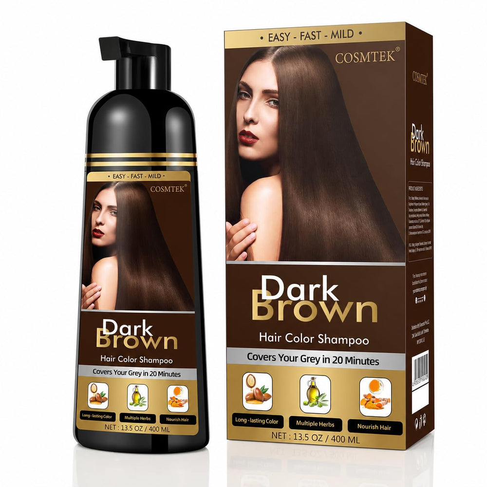 COSMTEK front bottle view showing packaging and quick color benefit