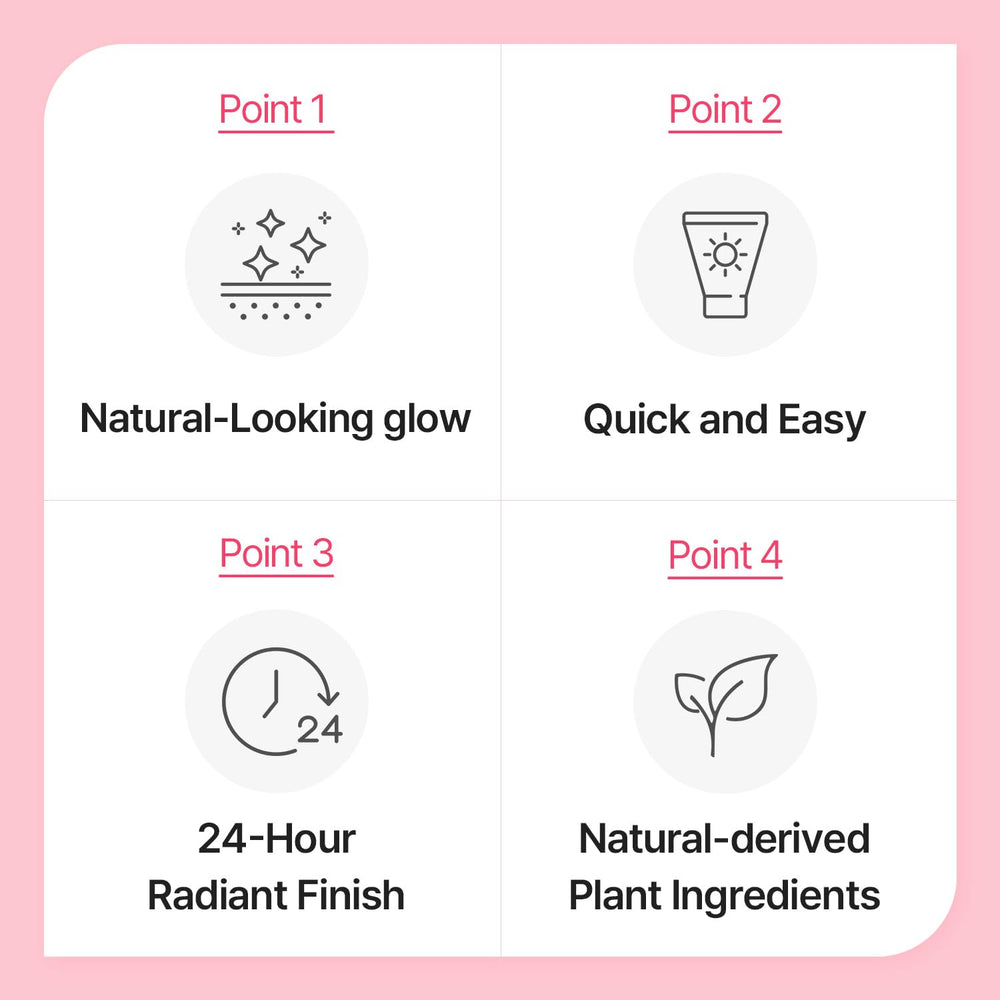 COSNORI face before and after comparison showing evened complexion and natural glow