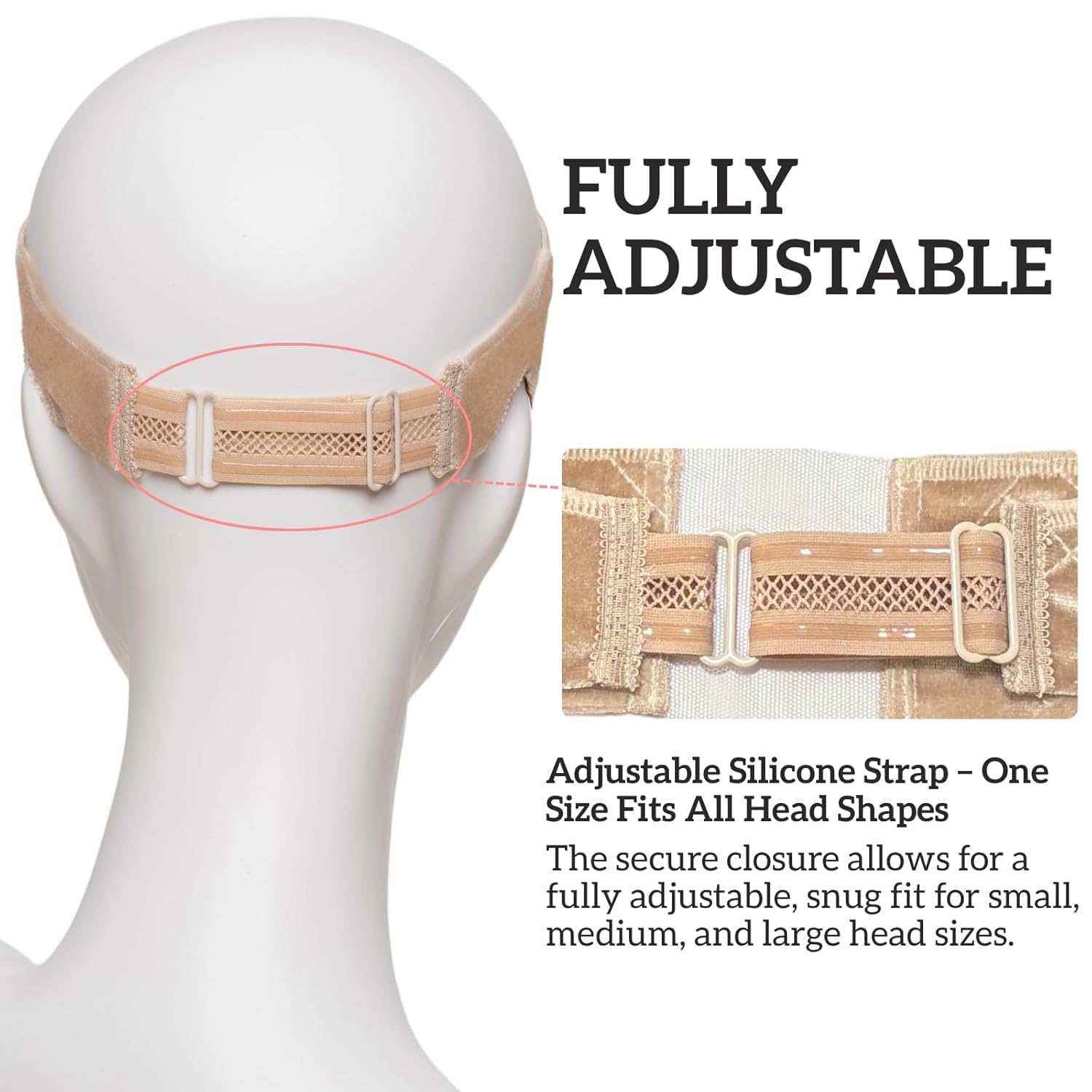 Cospack adjustable closure detail for customized comfort