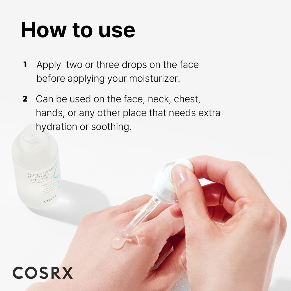 COSRX bottle with outer box emphasizing brand quality and ingredient transparency