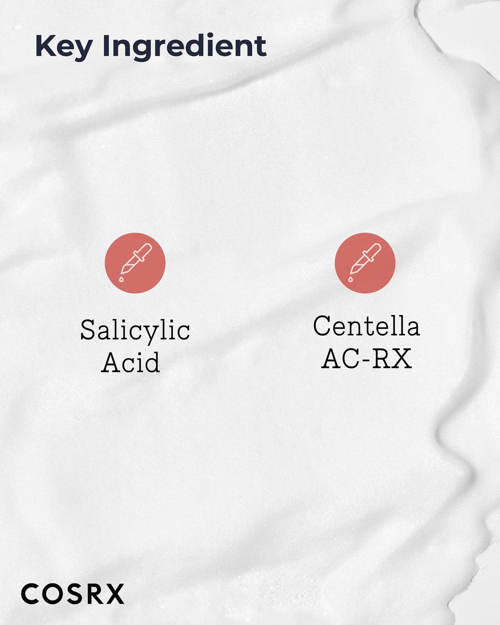 COSRX lather closeup illustrating smooth foam that cleanses gently