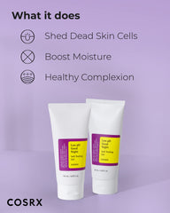 COSRX gel applied on damp skin demonstrating easy massage application