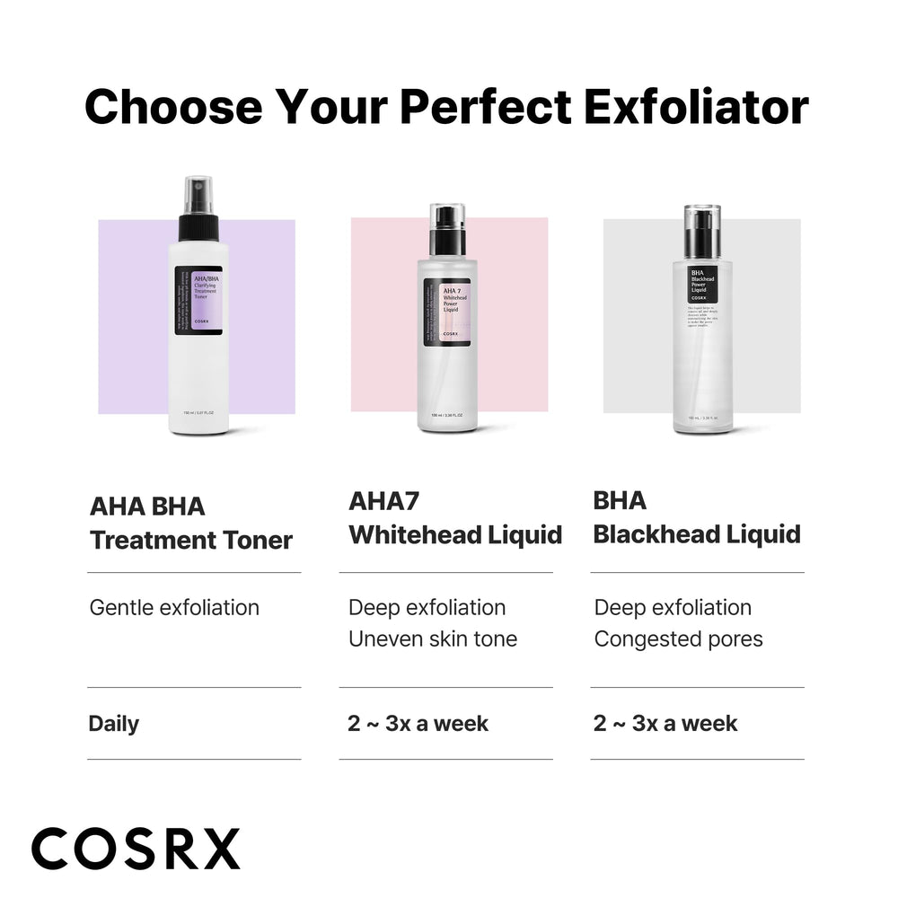 COSRX bottle beside moisturizer in lifestyle shot, suggests layered routine benefit