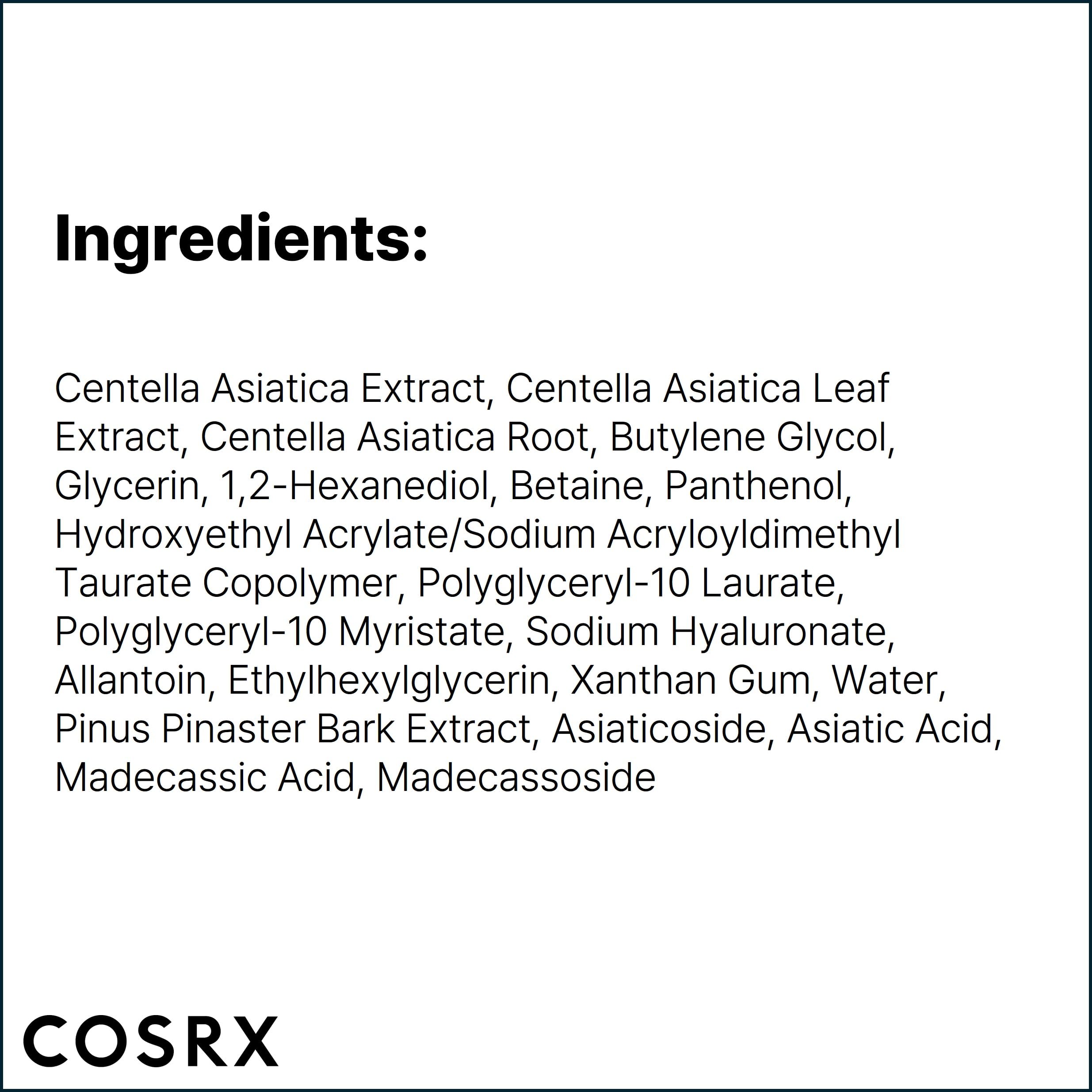 COSRX bottle staged with other skincare items, showing routine compatibility