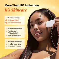 COSRX clear texture close-up highlighting invisible blend and lightweight feel