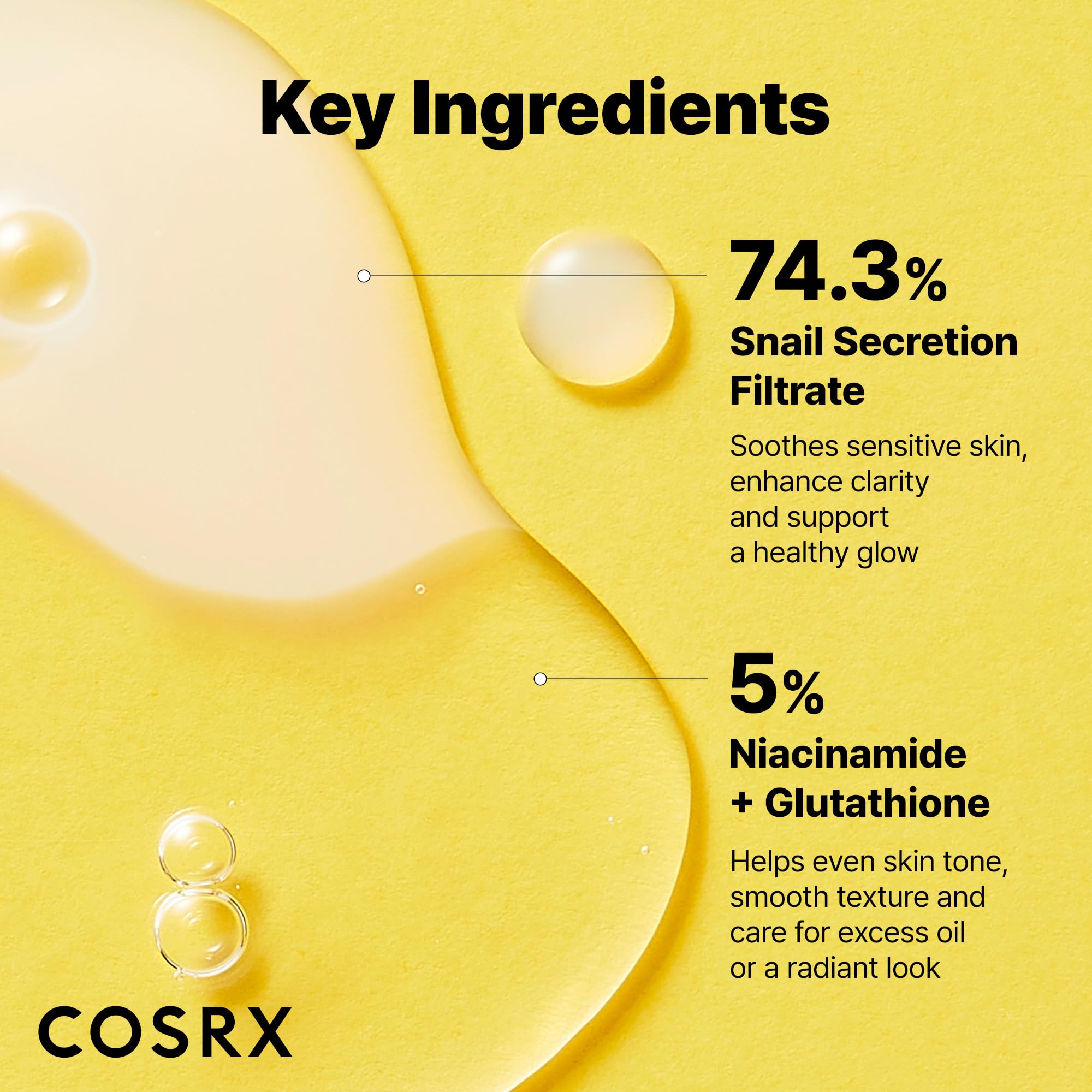 COSRX close-up of cream essence texture showing barrier support