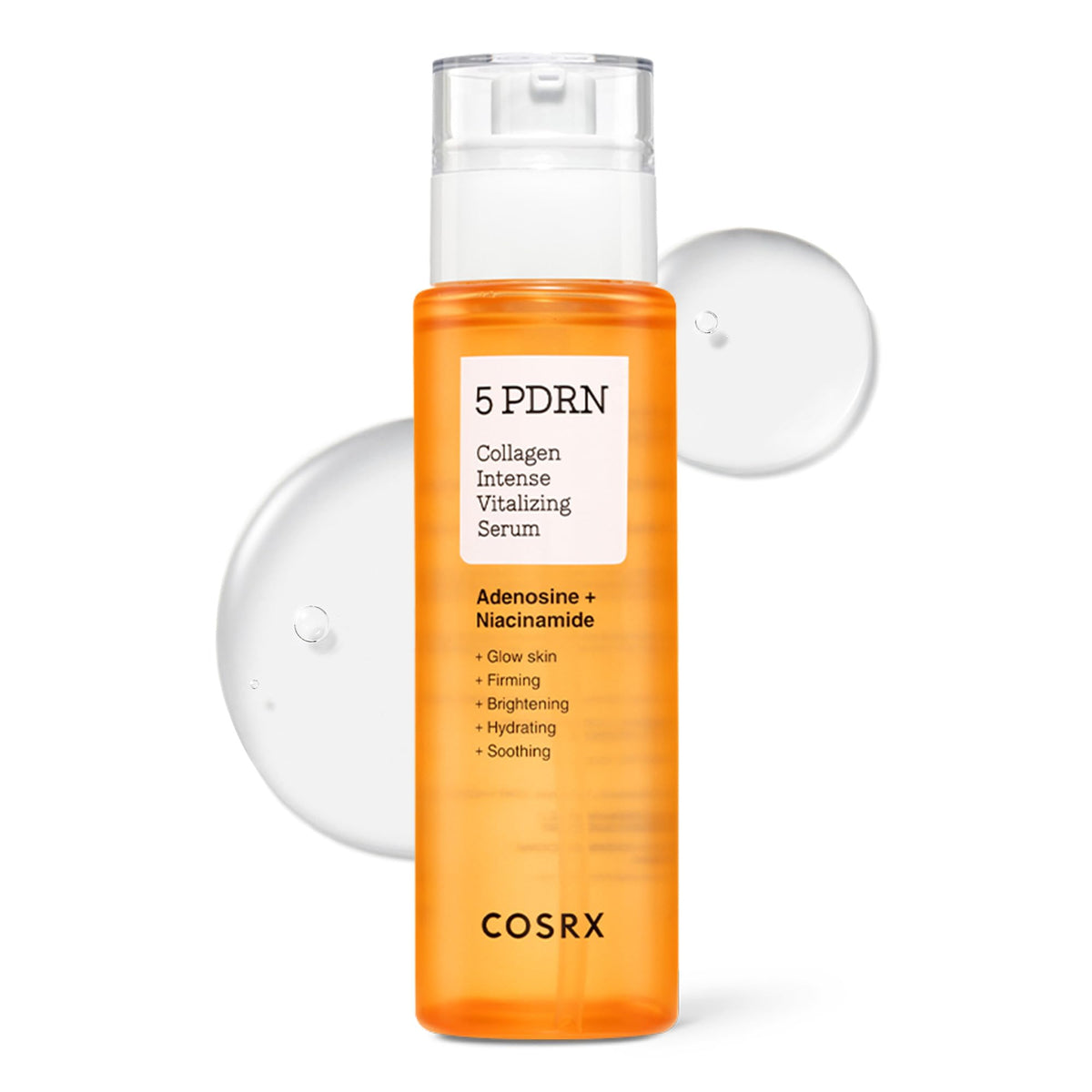 COSRX front glass bottle showing sleek packaging and professional benefit