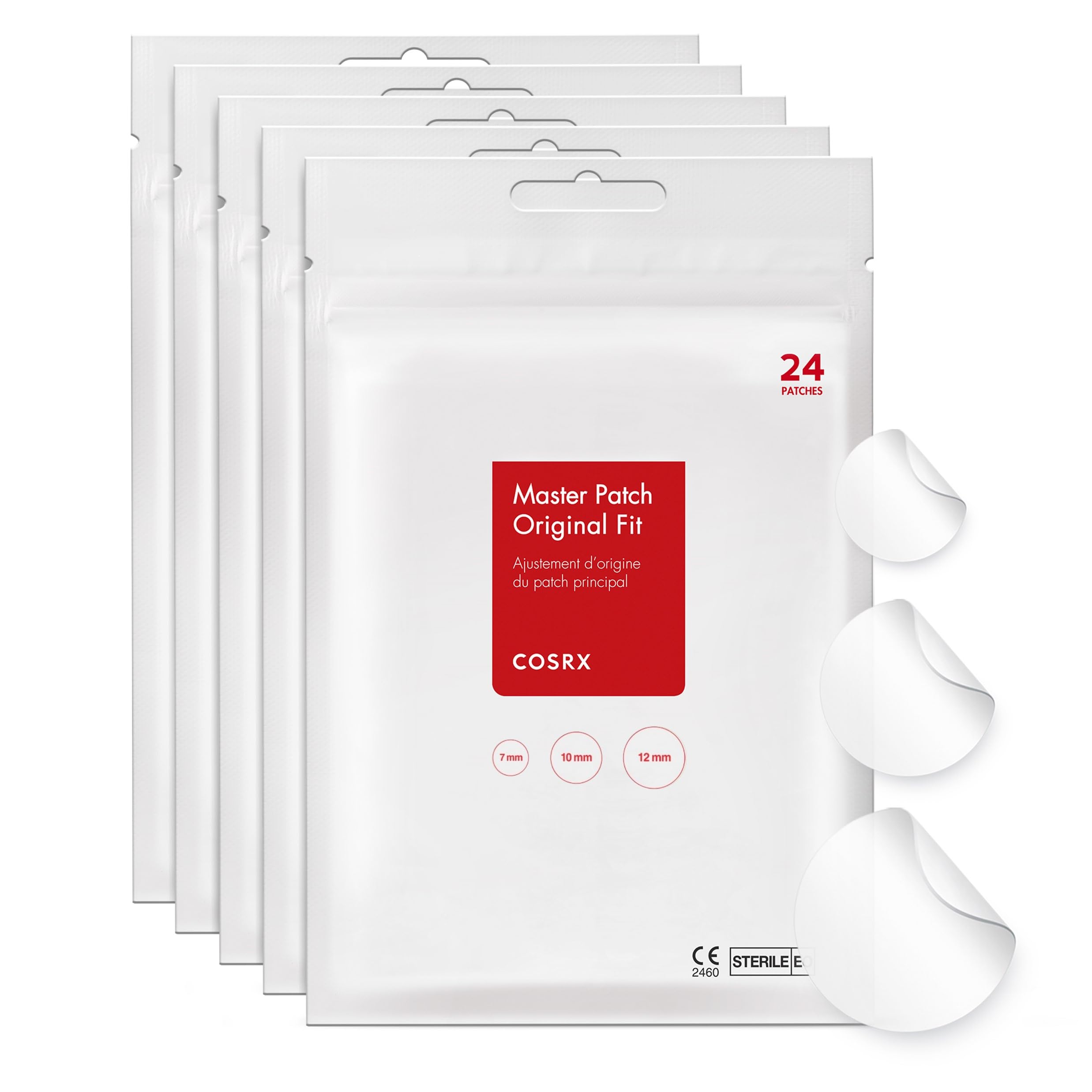 COSRX front packaging showing 120 hydrocolloid patches and product benefit