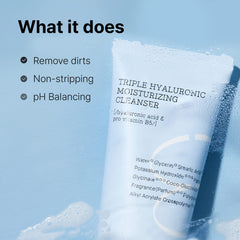 COSRX creamy foam texture close-up illustrating mild, moisturizing lather