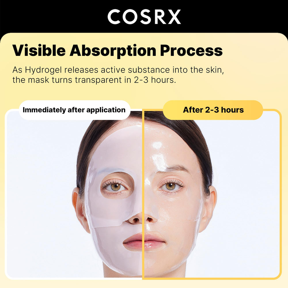 COSRX close-up of hydrogel texture showing smooth, fast-absorbing essence