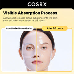 COSRX close-up of hydrogel texture showing smooth, fast-absorbing essence