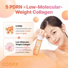 COSRX five PDRN ingredient visual highlighting multi-origin revitalizing benefit