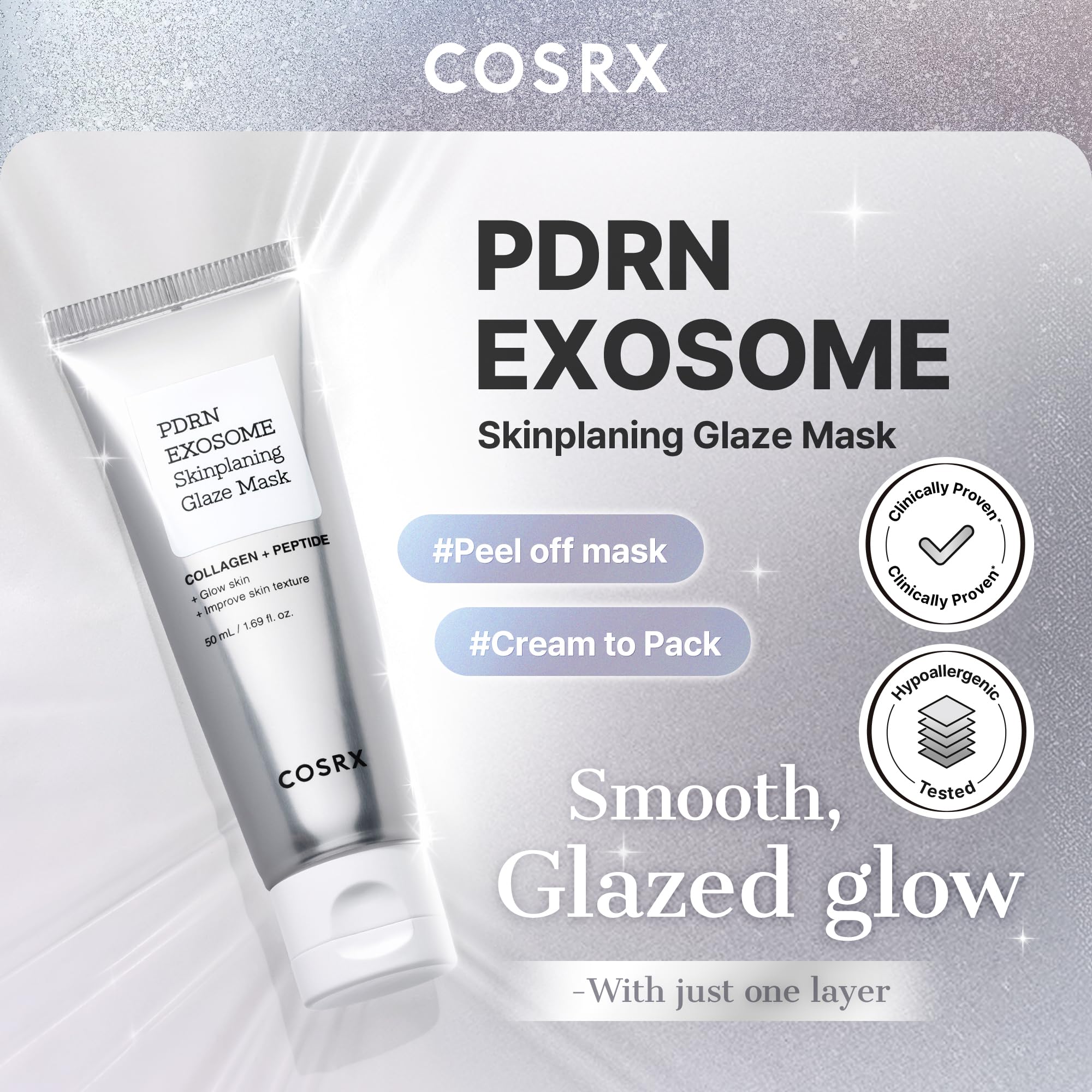 COSRX ingredient trio PDRN exosome and collagen for renewal