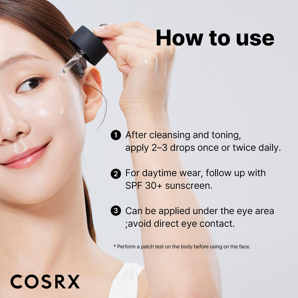 COSRX bottle on bathroom shelf suggesting daily routine compatibility