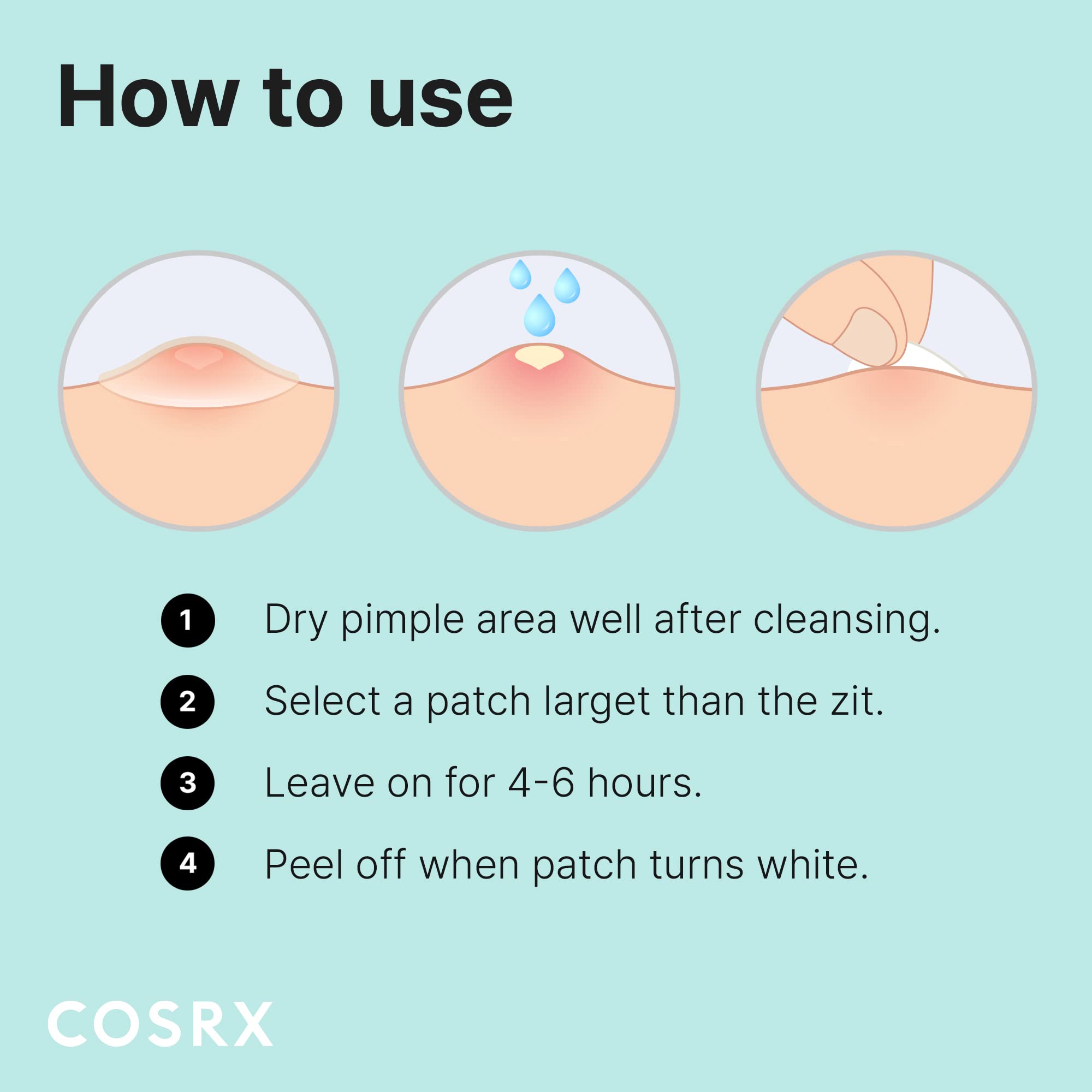 COSRX patches on a vanity illustrating discreet daytime or nighttime use