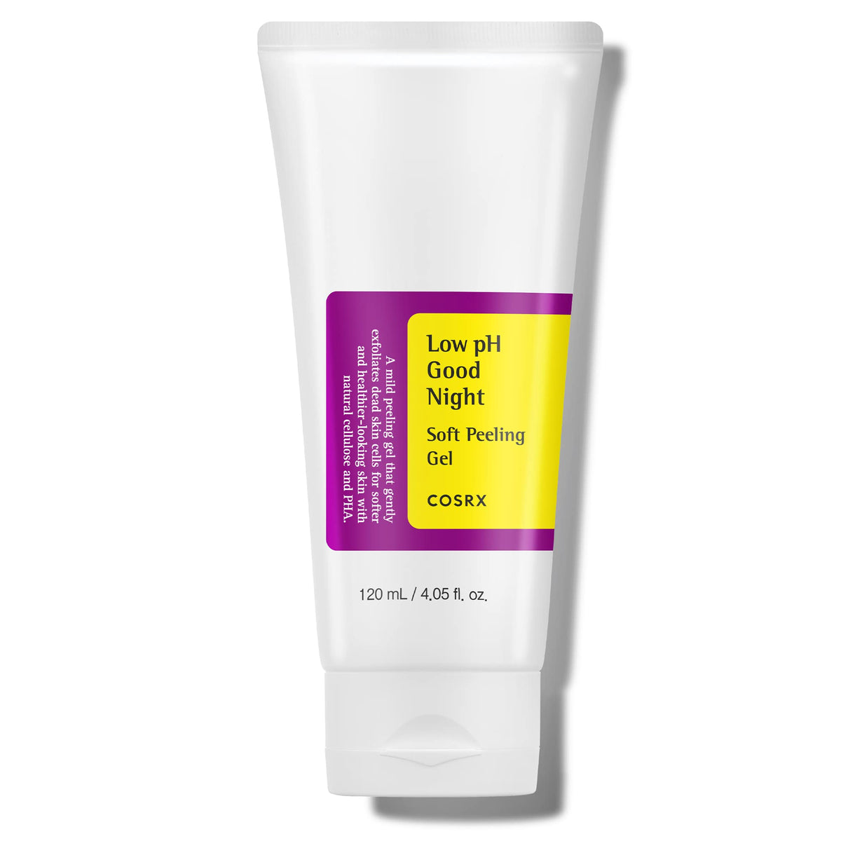 COSRX front packaging showing bottle and cap, clear product benefits