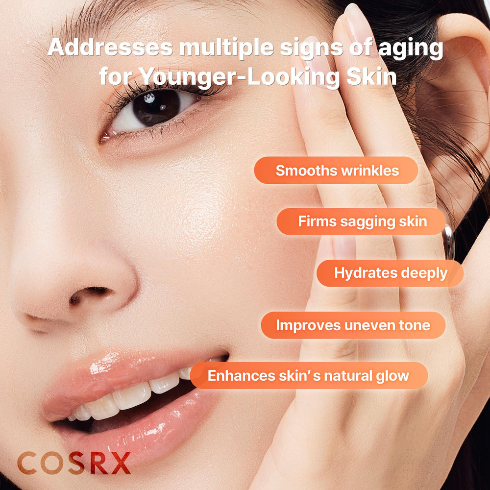 COSRX mask held in hand to show true size and easy application