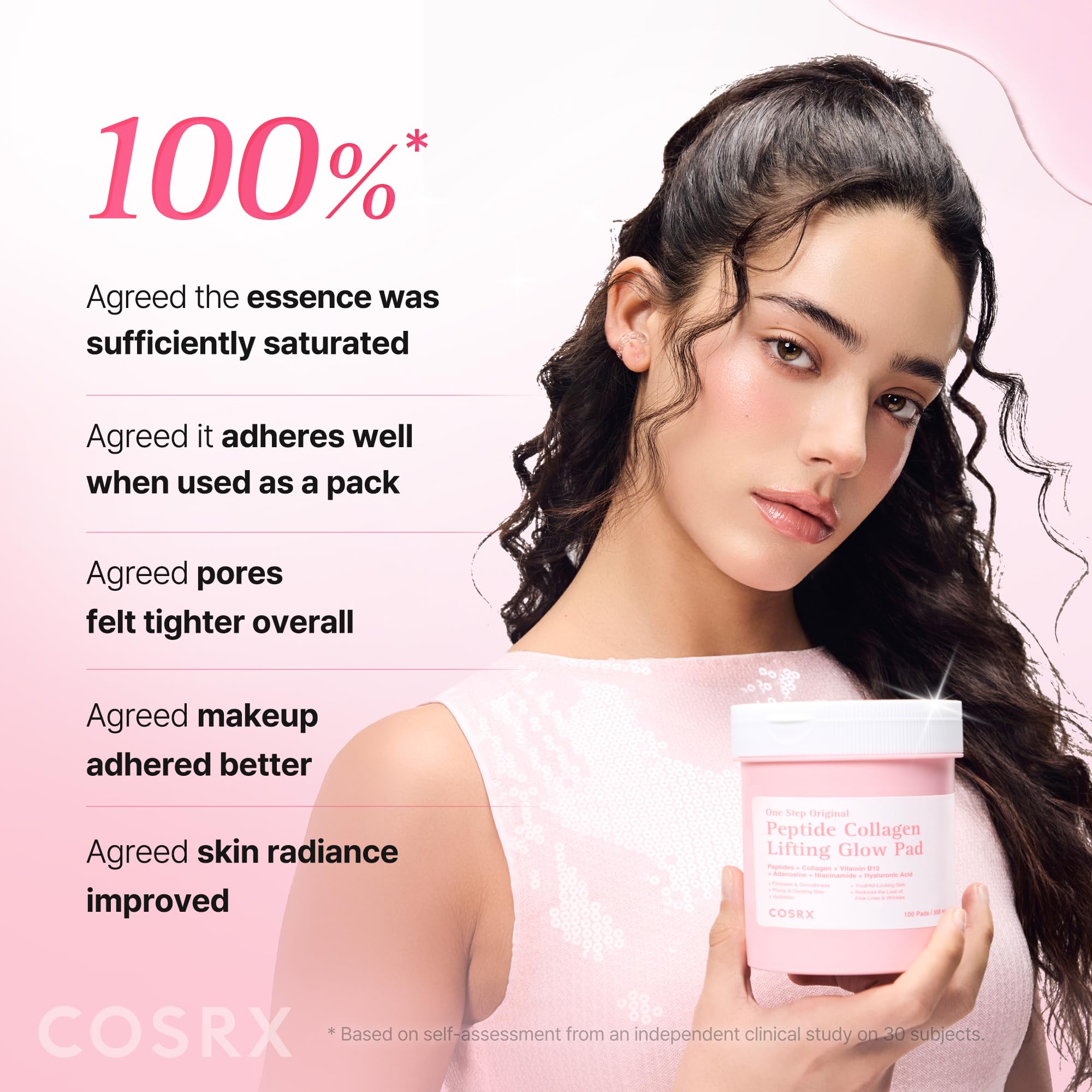 COSRX split pad used on targeted area for precise hydration benefit