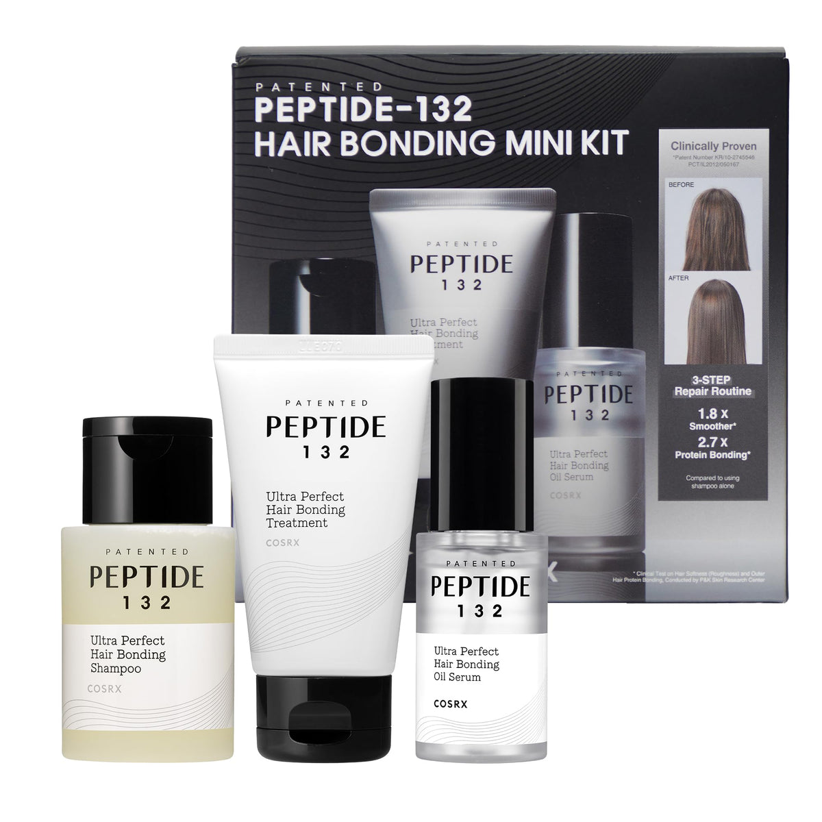 COSRX mini kit front packaging showing compact three-step convenience and repair benefits