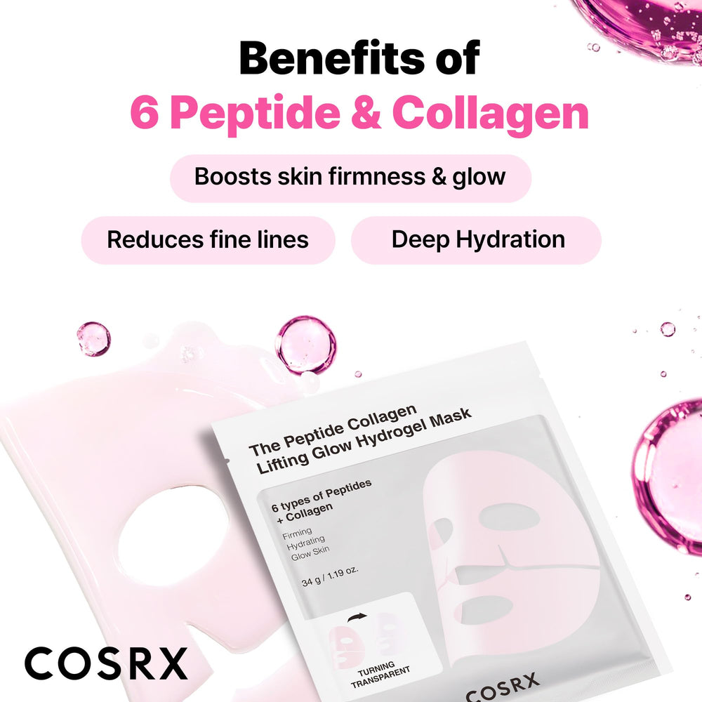 COSRX model wearing mask to demonstrate fit and coverage