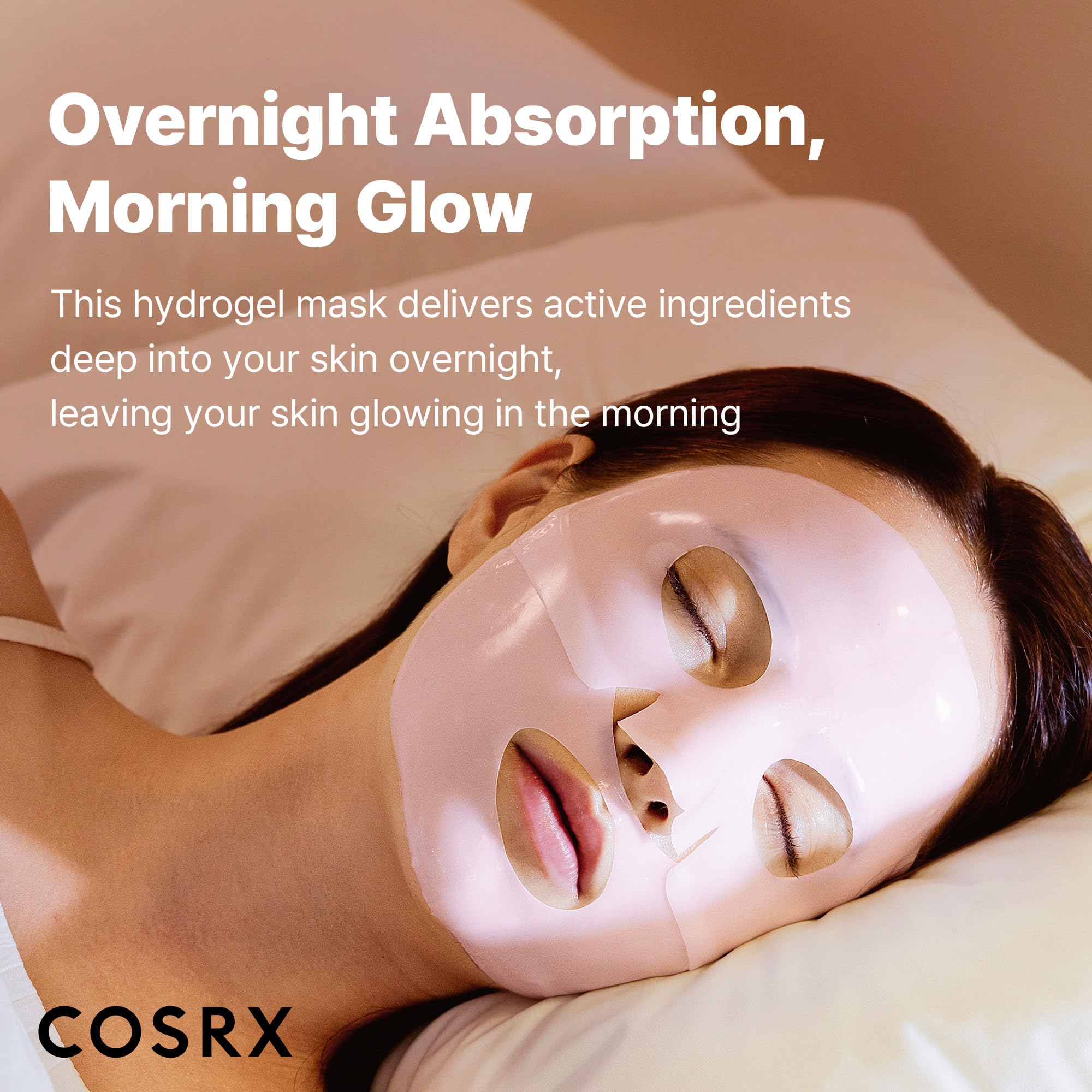 COSRX mask turning transparent indicating active absorption