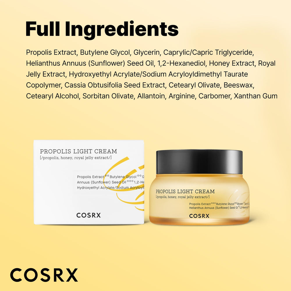 COSRX cream applied under makeup showing seamless layering and finishing glow