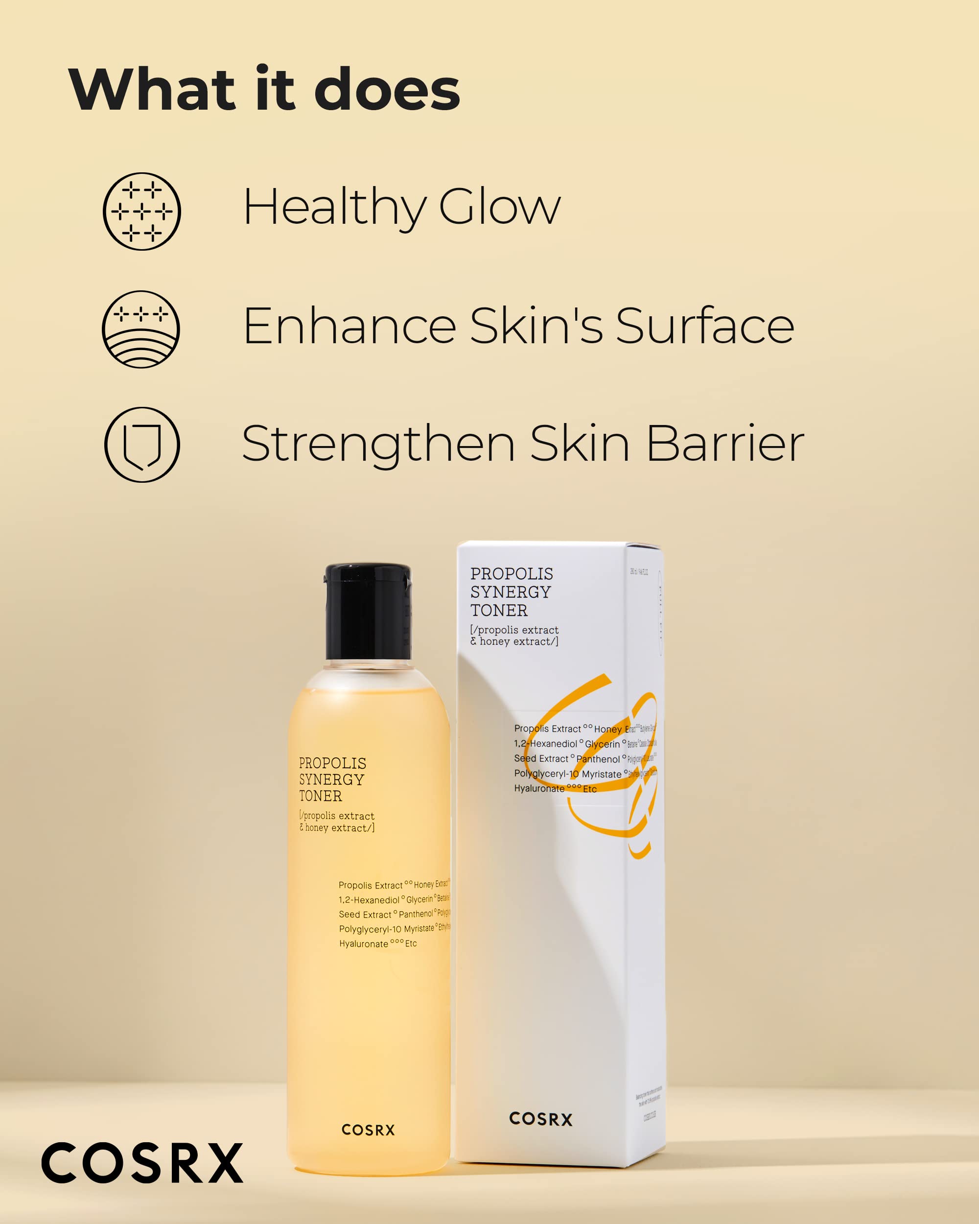 COSRX drop of toner texture close-up showing fluid consistency and fast absorption