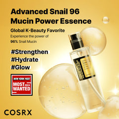 COSRX pump dispenser detail highlighting easy hygienic application benefit