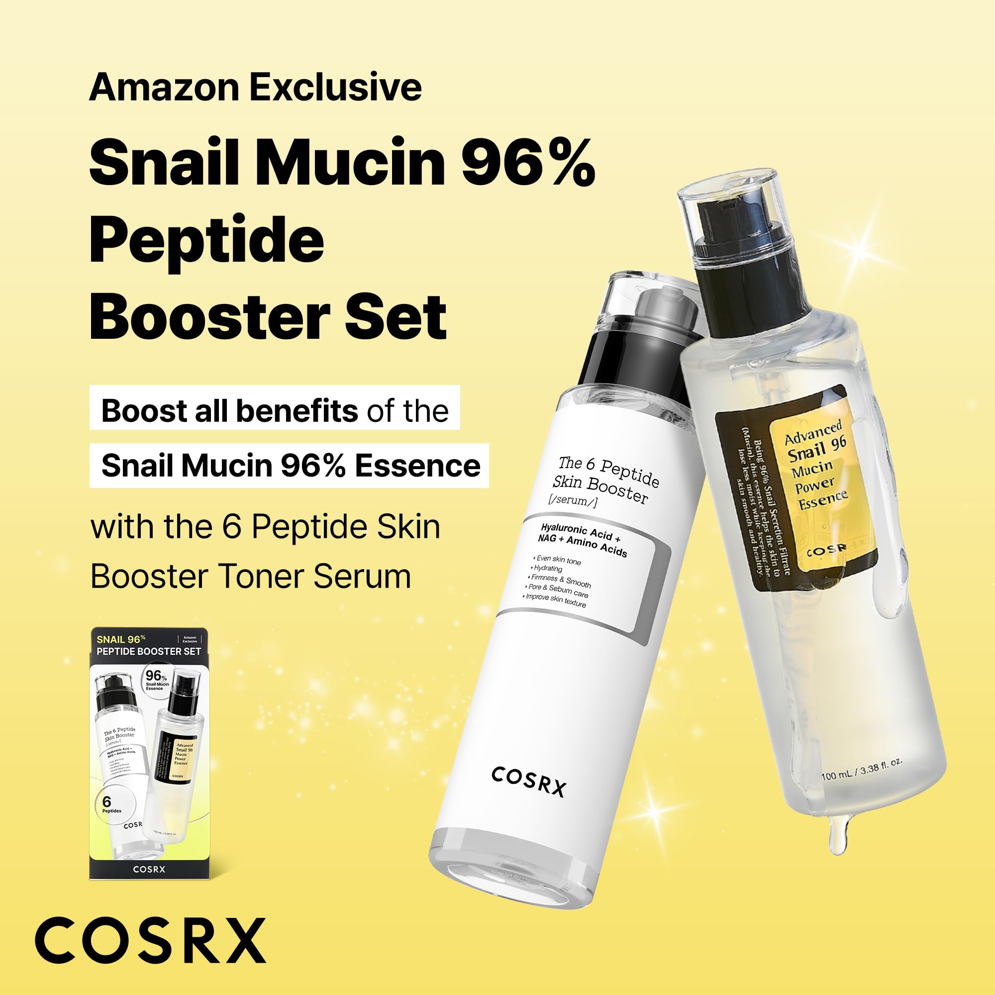 COSRX snail mucin 96% essence bottle closeup highlighting texture and deep hydration benefit