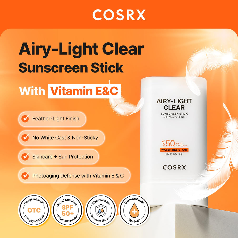 COSRX sunscreen stick open applicator ready for quick on-the-go use