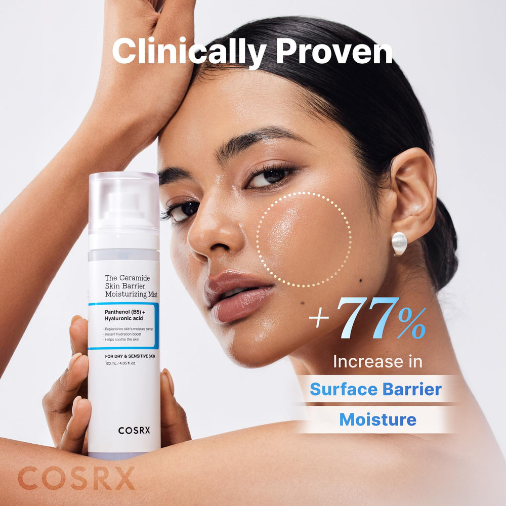 COSRX bottle in hand showing compact travel-friendly portability