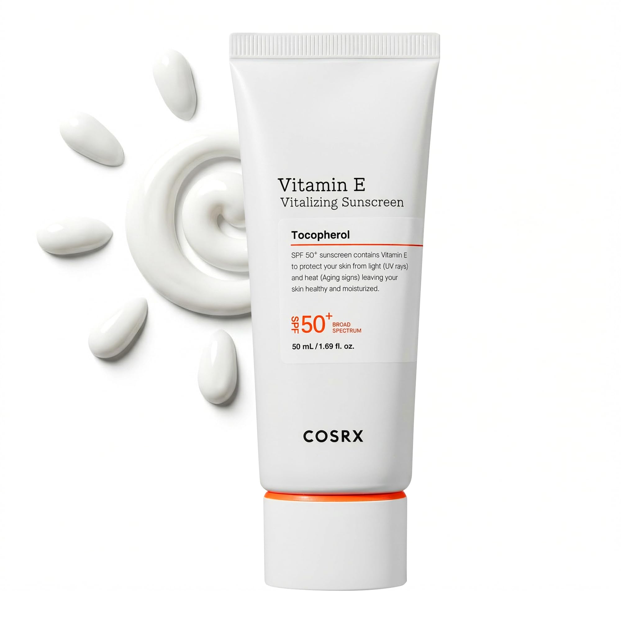 COSRX front packaging showing SPF 50 and natural glow benefit