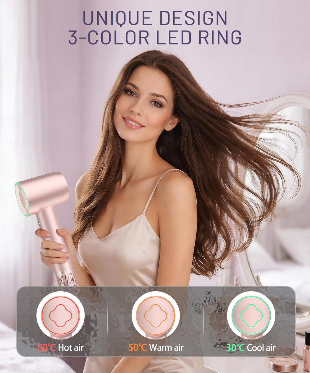 Cosy Companions control buttons and LED lights showing temperature feedback for safer styling