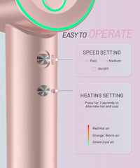 Cosy Companions magnetic nozzle connection highlighting quick swap and focused airflow benefit