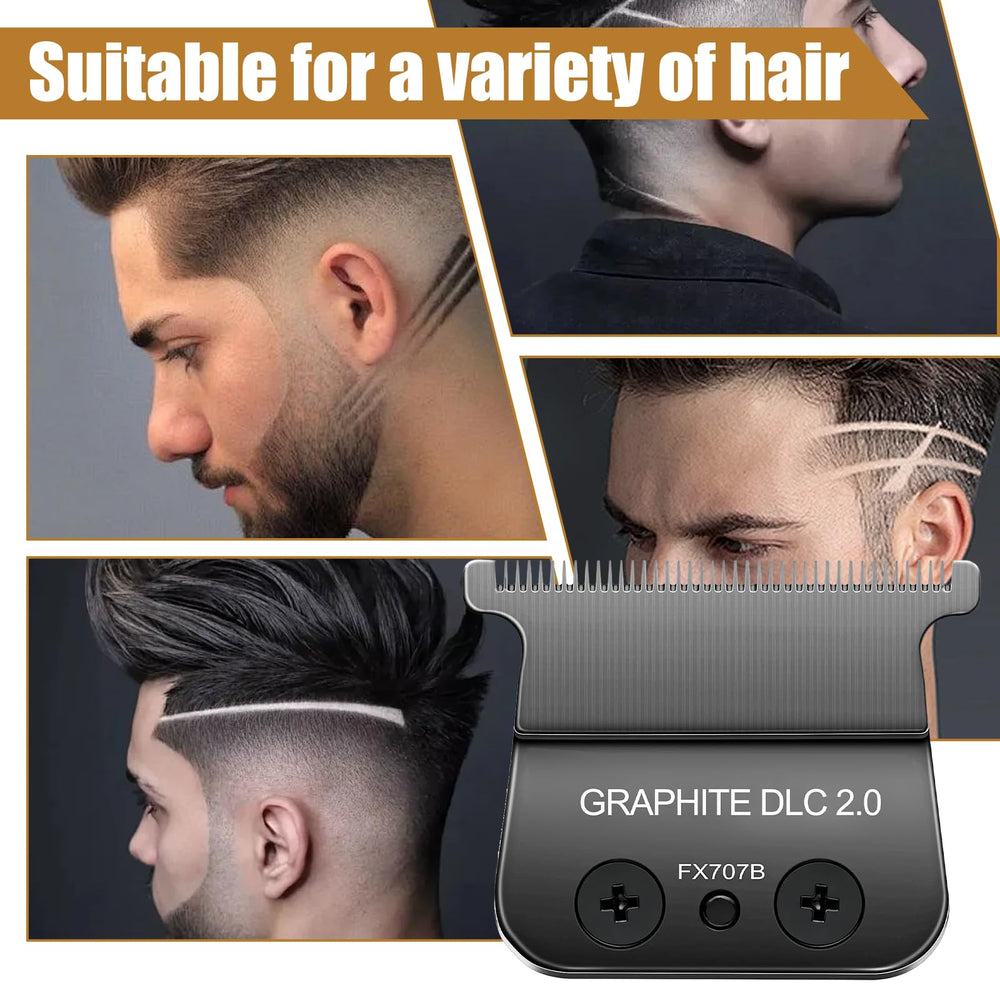 COSYONALL T-blade on barber workstation illustrating professional-ready grooming results