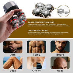COSYONALL replacement head installed on Skull-style shaver showing easy snap-in benefit