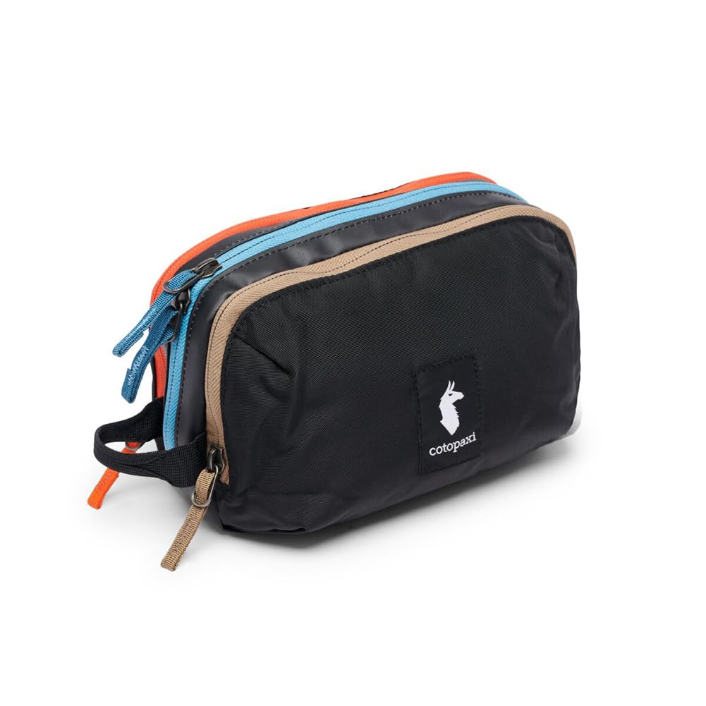 Cotopaxi Nido accessory bag front view showing compact black design and carry handle