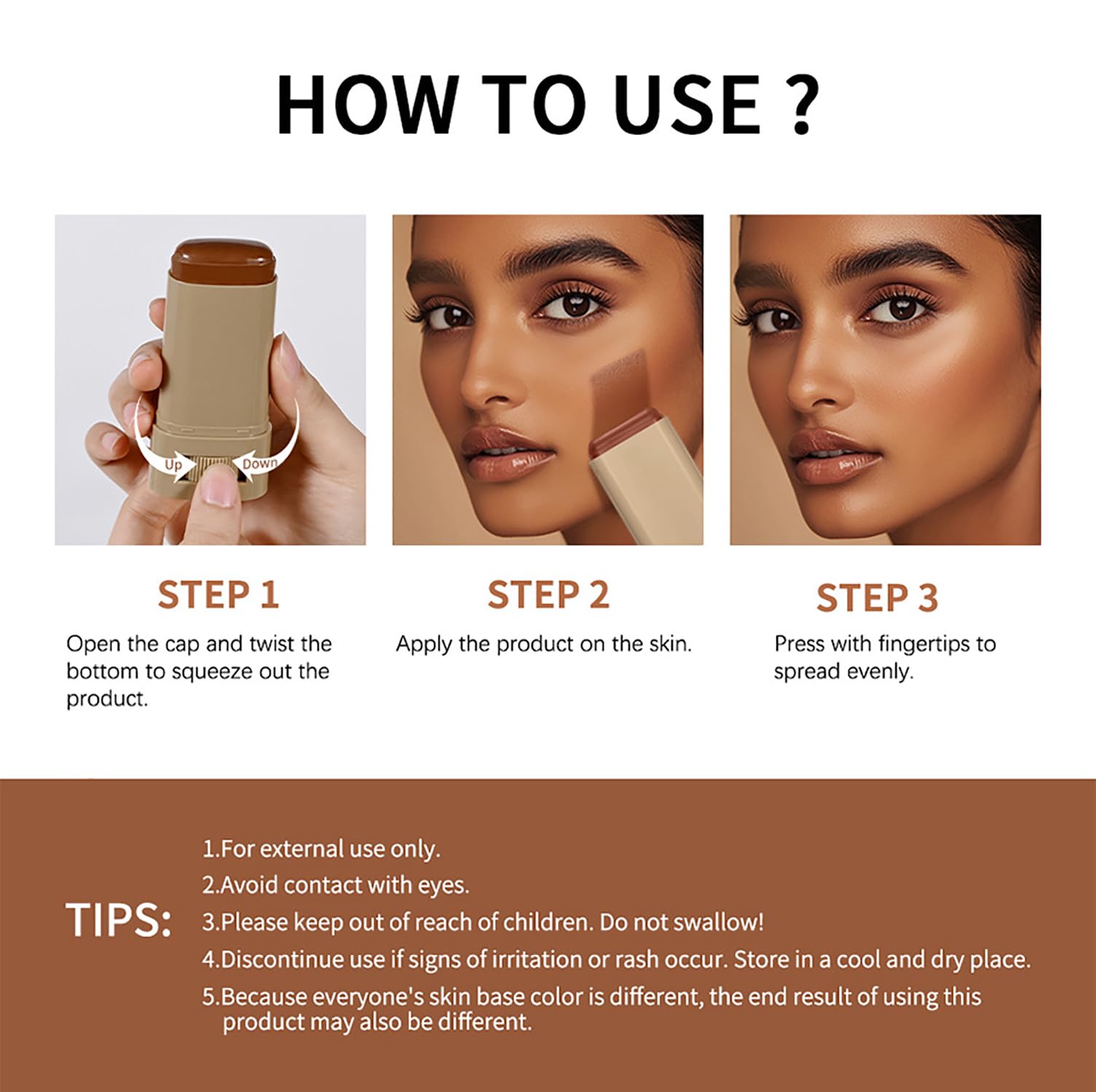 Covebalm lifestyle woman applying in mirror conveying fast morning routine advantage
