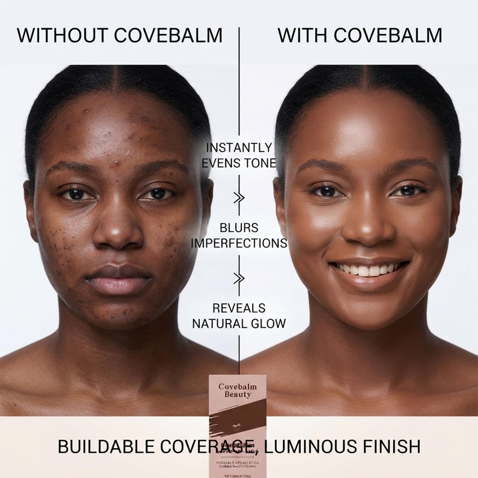 Covebalm Beauty size comparison in hand showing travel-friendly convenience