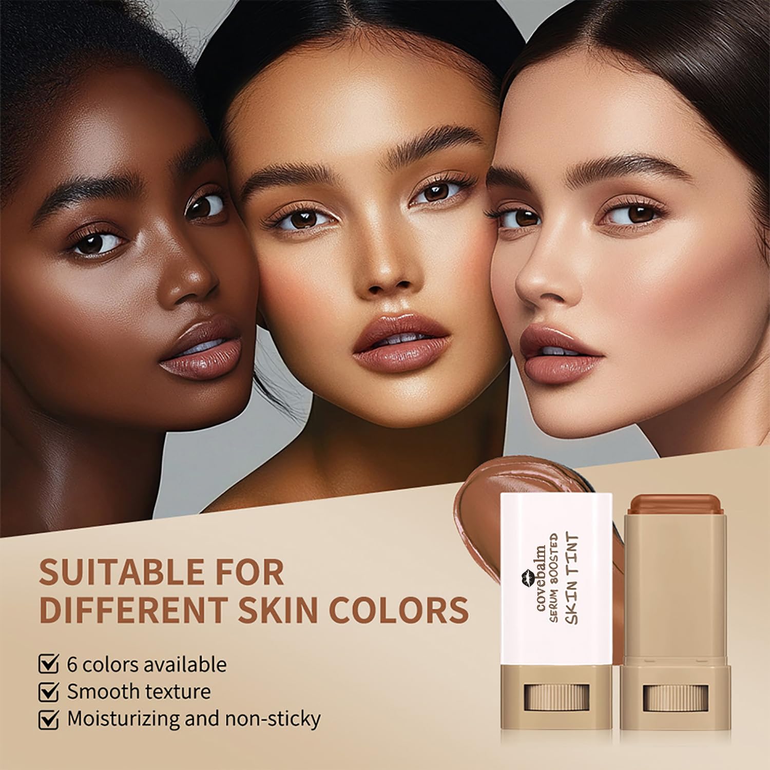 Covebalm texture close-up revealing creamy balm and hydrating finish benefits