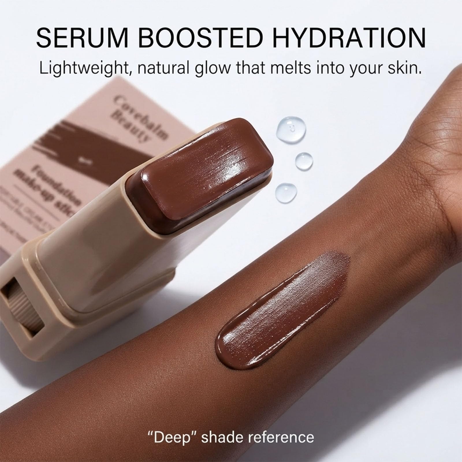 Covebalm Beauty texture close-up revealing creamy balm for smooth blending