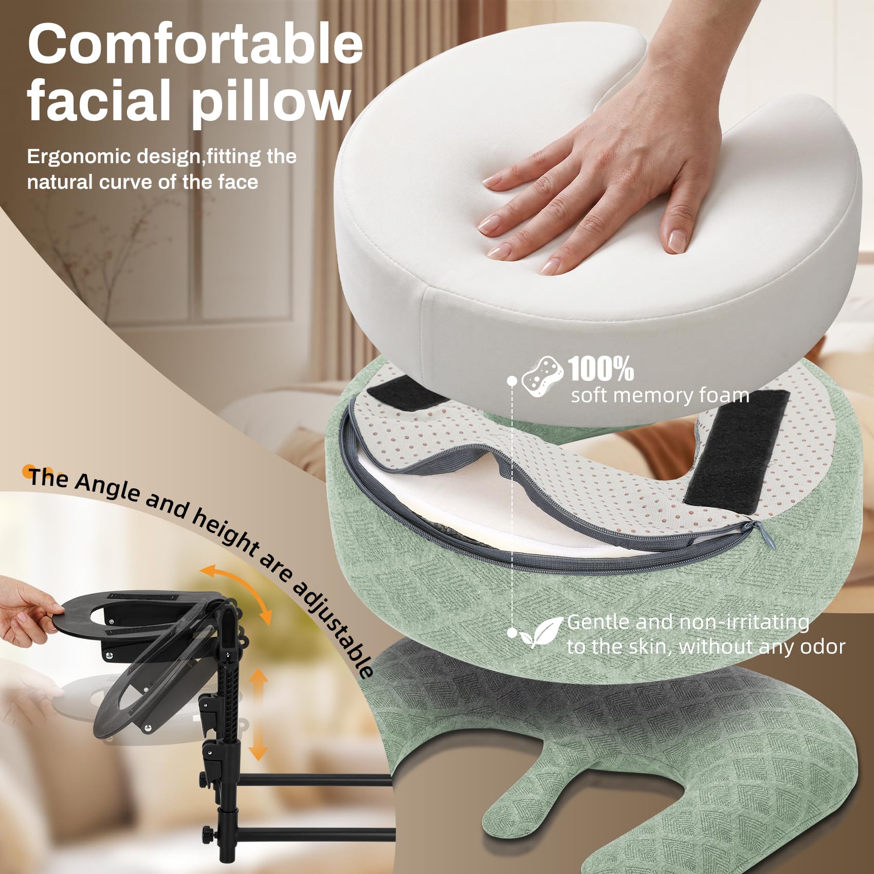 COVECO widened PU leather armrest shelf improving arm support benefit