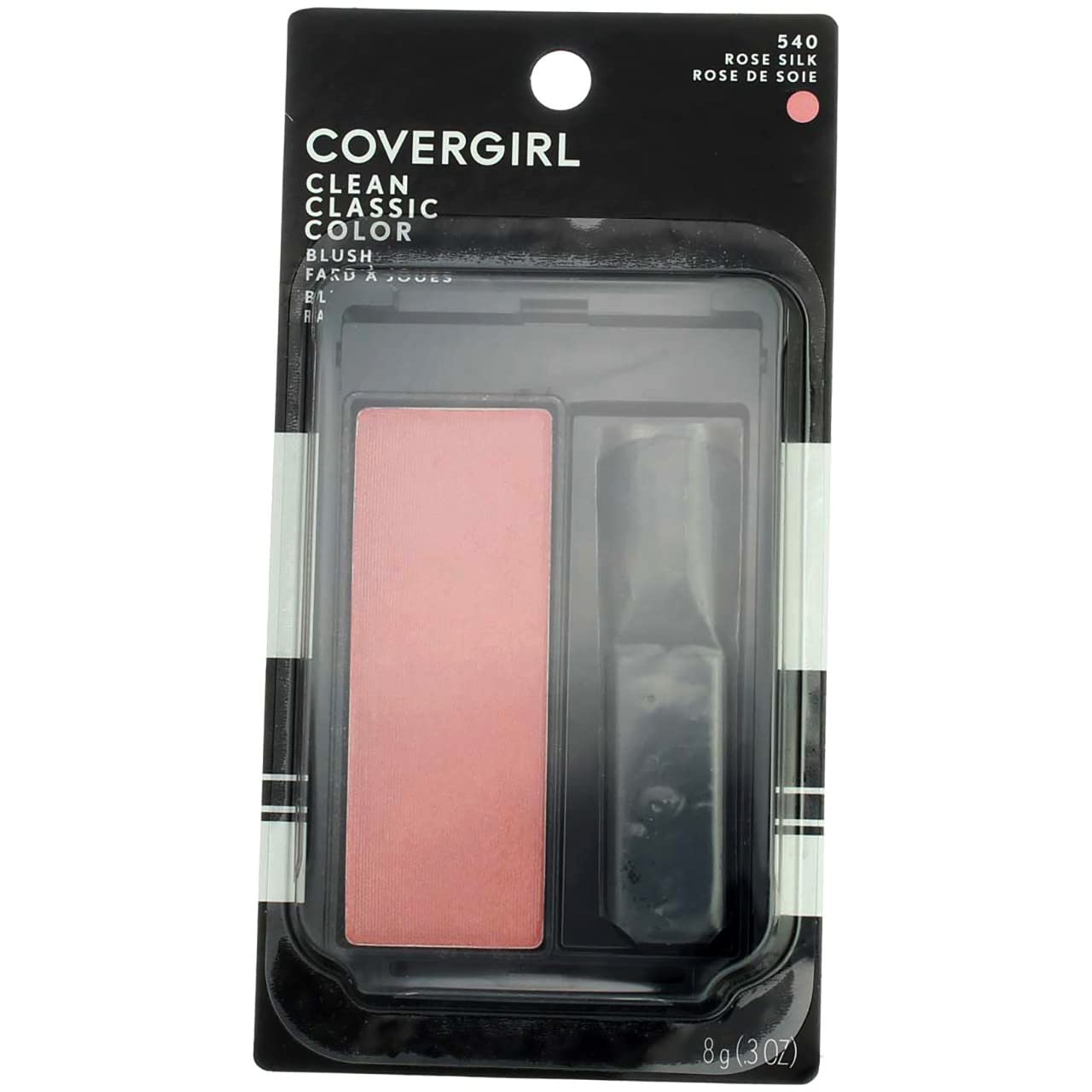COVERGIRL front compact showing Rose Silk shade and mirror for on-the-go touch-ups