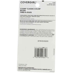 COVERGIRL blush powder texture close-up demonstrating smooth blendable finish