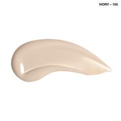 COVERGIRL foundation being dispensed to hand showing easy application and control