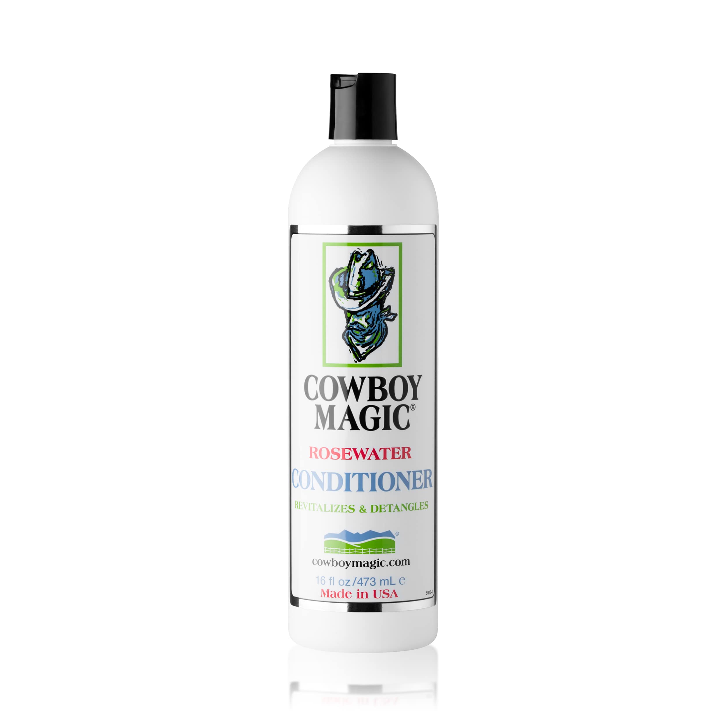 Cowboy Magic detangler applied to a horse tail providing instant slip and shine